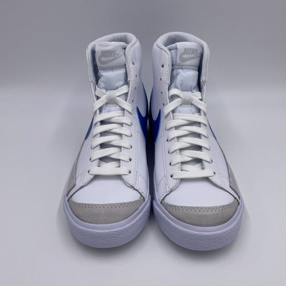 Nike Blazer Mid ' 77 White / Blue Womens Shoes - Picture 3 of 8